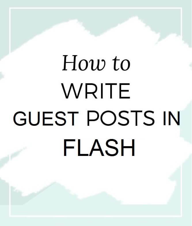 how to write guest posts in flash