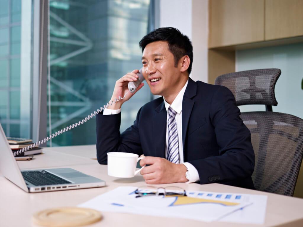 businessman on phone