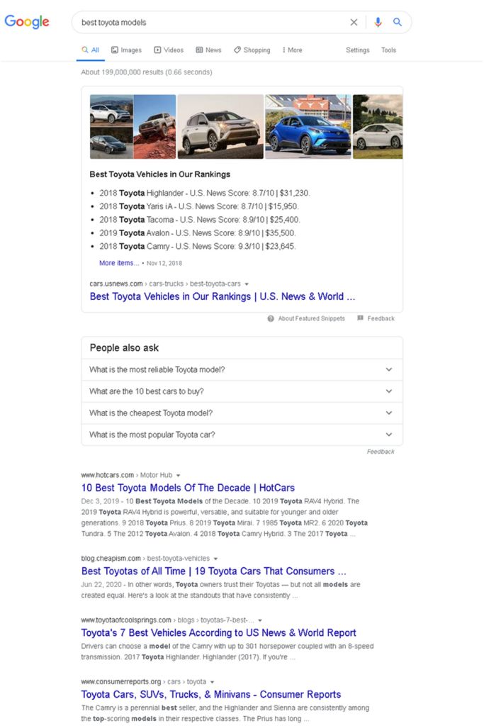 best toyota models