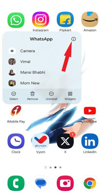Clear The Cache of WhatsApp App